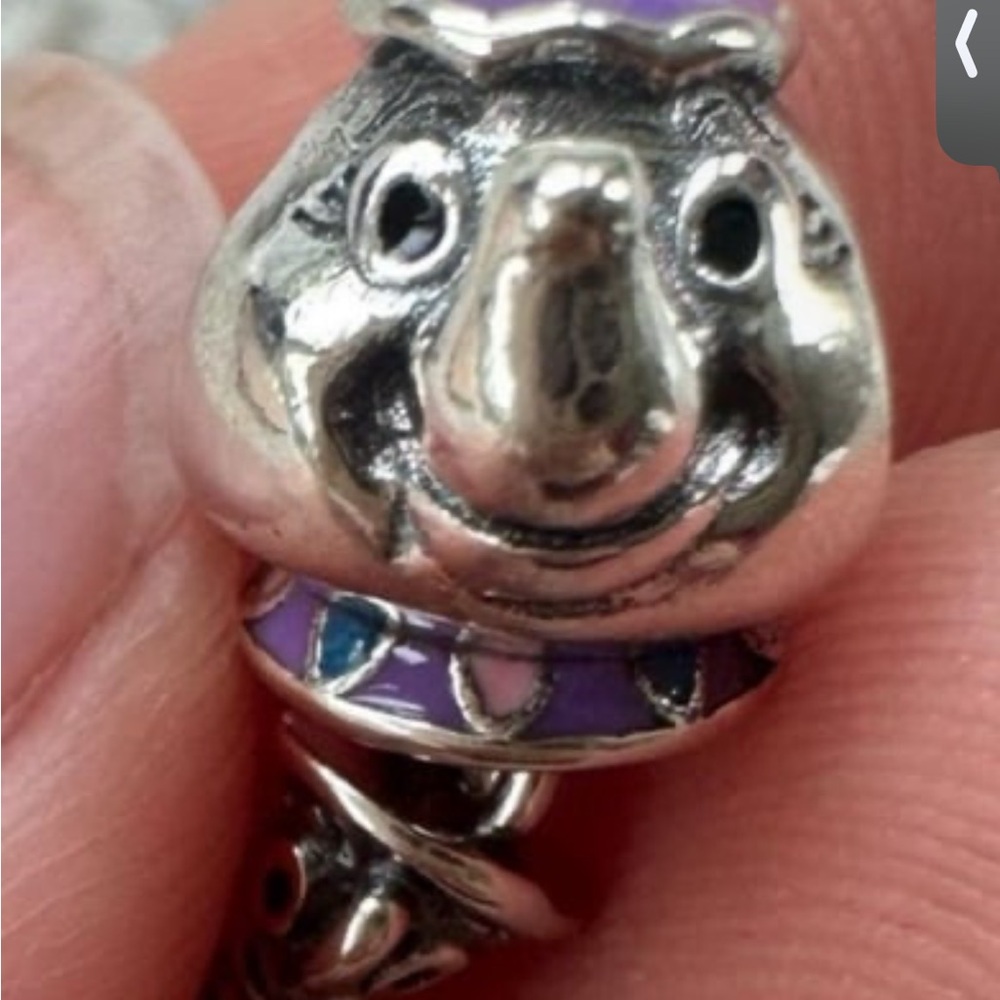 Authentic Pandora Disney Mrs. Potts & Chip Charm Sterling Silver S925